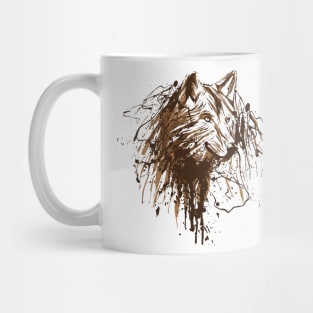 Wolf Hand Drawn Mug